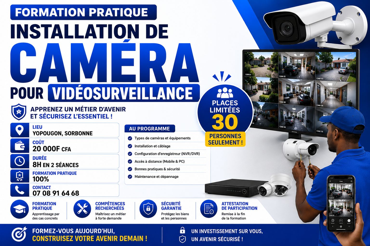 FORMATION PRATIQUE EN VIDÉOSURVEILLANCE